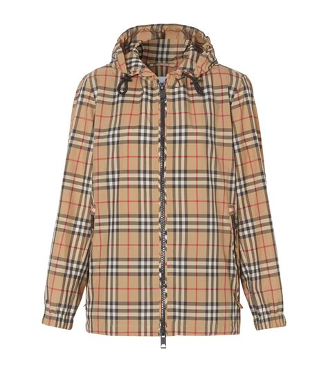 burberry checked hooded jacket|Burberry vintage check jacket.